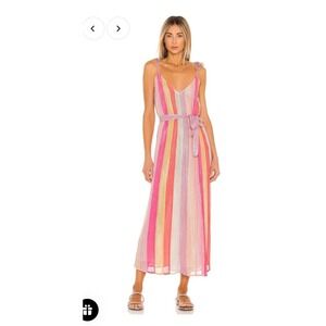 NWT‎ Sundress CARY MIX RAINBOW Maxi Dress Size M/L